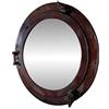 Hind Handicrafts Specchio da parete vintage nautico a forma di oblò di una nave per la decorazione della casa | Decorazione a tema nautico marittimo da pirata | Specchio da toeletta (50,8 cm, Rame