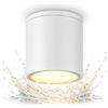 Dopa Dopastore Faretto da Soffitto con Attacco GU10 Cilindro Spot dal Design Moderno in Alluminio Portalampada IP54 Per Esterni Interni (Bianco)