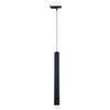 damastoreitalia Faretto LED a Sospensione Pendente Nero per Binario Monofase 3W 300lm 4000K Fascio 30° in Alluminio per Illuminazione d'Accento Interni (Luce Naturale 4000K)