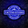 zouwii Insegna Al Neon per Studio Di Tatuaggi Personalizzato, Arte LED per Tatuaggio