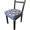 SalGiu Cuscini Sedia Cucina Con Fascia Elastica (set da 6) Fantasia Quadrifoglio Imbottito Sfoderabili 40x40 (Polvere)