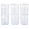 Generisch Set di 6 bicchieri PacoJet con coperchio, in plastica, con coperchio