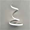 Dopastore Applique da Parete LED 12W Design Spirale Bianco Lampada da Parete Stile Moderno Incurvato Per Interno IP20 Per Camera Salone Corridoio (Luce fredda 6500K)