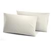 SalGiu Federe (2 pezzi) Guanciale Letto 52x82 cm Con Bottoni in Cotone (Bianco)