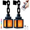 Generic Luce notturna a lanterna pixelata, lampada d'atmosfera a LED a 16 colori montata a parete con telecomando, per camera da letto, sala giochi, arredamento della camera dei bambini 2PCS