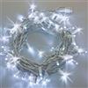 damastoreitalia Catena Luminosa Natalizia a LED Luce fredda Professionale, 10 metri con 100 LED Ultra-Luminosi, Prolungabile, per Esterni, Effetto Flash, Luci di Natale da Esterno (Luce fredda + flash freddo)