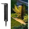 maolo Faretto Solare LED da Giardino con Picchetto - 3 Tonalità di Luce, Impermeabile IP65, Sensore Crepuscolare, Installazione Facile per Vialetti, Aiuole e Terrazze (Fisso)