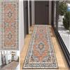 JaevKwzy Tappeto Passatoia per Corridoio Lungo, Tappeto da Cucina Lavabile in Lavatrice 60 x 400 cm, Tappeti Runner antiscivolo Area Tappeti Runner per Cucina, Ingresso, Camera da letto Scale Interni Esterno