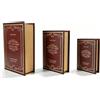 Tissting Scatola Per Libri Decorativa In Stile Vintage Libro Finto Scatola Per Libri In Rilievo In Ecopelle Libro Antico In Legno Per Conservare Cartoline Foto Telecomandi Gioielli (Rosso)