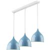 Mengjay Trade Lampadario Moderno, E27 Plafoniera,Moderno Metallo Lamapada a Sospensione Industriale Lampada Lampadario Lustro Soffitto Industrial da Soffitto Illuminazione a sospensione Lampada(Blu)