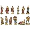 Joy Christmas Pastori per Presepe 12 cm in Resina, 12 Pezzi Assortiti, 51221
