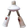dijiusidy Supporto E27 Luci espandibili Lampada con Vite Regolabile per Teste Resistenti al Fuoco con regolazioni Multiple di direzione, 1 a 2 con Interruttore
