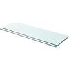 vidaXL Mensole in Vetro Trasparente 2 pz 90x30 cm