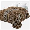 Corredocasa Trapunta Invernale Matrimoniale con Stampa Digitale - Piumone Letto Elegante e Morbido 350 gr. - Piumino Caldo Made in Italy 4 Stagioni (Leopardato Oro, Matrimoniale)