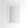 ARHome Specchiera Parete, Smart, 70 x 50, Bianco, Specchio Parete Muro, Made in Italy