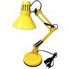 maolo Lampada da Scrivania Girevole e Snodabile E27 Struttura Metallica Resistente Braccio Estensibile 72cm Illuminazione Ufficio Casa 230V Cavo 1.5m Morsetto e Base Elegante Design (Giallo)