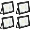 Blivrig 4PCS 100W Faretto LED da esterno Bianco Caldo 3000K, 10000LM Faro LED Parete, Impermeabile IP66 Fari LED Luce Bianca Fredda Proiettore per Cortile Cantiere Giardino