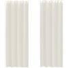 vidaXL Tende in Voile con Occhielli 2 pz Crema 140x300 cm, Tenda a Rete, Tenda Trasparente, Voile per Finestra, Trattamento Finestra, Tenda Pura Voile