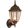 Chao Zan Lampada Lampadario Applique da Parete per Esterno, Applique Lanterna da Muro Lampada da Parete Impermeabile, Per Giardino Esterni, Alluminio, E27 IP44 per facciata/parete cortile balcone giardino (A)