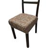 SalGiu Cuscini Sedia Con Fascia Elastica (set da 6) Fantasia Ghirigori Imbottito Sfoderabili 40x40 (Beige)