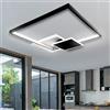 MAKA change your life quality MAKA Plafoniera Led Soffitto 43 Watt, Lampadario Soffitto Led, 220V 6000 Lumen, Lampadario da Soffitto Dimmerabile con Telecomando, Luce Calda Naturale Fredda (3000K-4000K-6500K)