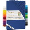 Lavea® Lenzuolo con Angoli Singolo 90x200 cm - Jersey 100% Cotone - Per Materassi Topper fino a 10 cm - Con Elastico Tutto Intorno - Certificato OEKO-TEX - Blu royal