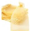 Duories 50 Sacchetti organza riempire,sacchetti regalo organza,sacchetti regalo con cordoncino,confezioni sacchetti per festival,feste,matrimoni,bomboniere,sacchetti per gioielli,lavanda,20 x 30 cm,color oro
