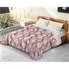 BANZAII TEXTILE INNOVATOR ONLINE Banzaii Trapunta Una piazza e mezza 220x260 cm Invernale in Ecopiuma da 380 gr/mq calda e morbida - Piumone Invernale Anallergico e Traspirante - Prodotto in Italia - Miriam Rosa