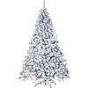 Nataland Albero di Natale Artificiale Verde Innevato Modello Monte Bianco Altezza 240 Cm, Abete Super Folto con Effetto Realistico e Rami Con Aghi Anticaduta