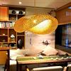 Lfoute Retrò Lampada A Sospensione In Bambù Lampadario Naturale E27 Rattan Paralume Fatto A Mano Regolabile In Altezza Sala Da Pranzo Ristorante Camera Da Letto Cafe Teahouse Lampada Da Soffitto,100cm
