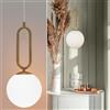 Planetitaly Lampada a Sospensione G9 Bronzo Dorato Opaco Moderno per Cucina Soggiorno