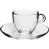Gicos SET 6 TAZZINE CAFFE' CON PIATTINO IN VETRO ROMA 95 CC ACF-602306