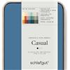 schlafgut Casual Lenzuolo con angoli da 90x190cm a 100x200cm, 100% cotone organico, Blue Mid