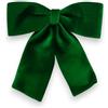 Generico Fiocco di Natale in velluto Verde Scuro imbottito decorazione Puntale Albero di Natale fuori porta Coccarda Ghirlanda addobbo natalizio (60 cm)