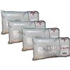 Russo Tessuti Set di 4 Guanciali Anallergici Cuscino Bianco B&B Hotel