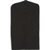 Mainetti Custodie Copriabiti, in Tessuto Cotone, con Cerniera Centrale, Antipolvere e Traspirante, Colore Nero, Dimensione 60x110cm, 5 Pezzi per Confezione