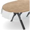 ANRO Tovaglia Trasparente, 0,3 mm, Ovale, 260 x 140 cm