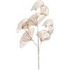 MISNODE Piante artificiali dorate da 60 cm, 6 rami finti di ginkgo biloba, simulazione a 3 forchette spray per foglie di albicocca, piante finte, ramoscelli e steli per vaso