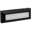 Dopa Dopastore Faretto a Parete Segnapasso LED 6W 3 Tonalità di Luce Integrate Design Moderno Rettangolare IP65 Per Interni e Esterni Vialetto Cortile (Nero)