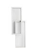 VR VETRINEINRETE Vetrineinrete® Applique da parete lampada a led doppio rettangolo 32 watt luce bianca 6500k calda 3000k naturale 4000k (Luce Calda 3000k)
