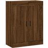 vidaXL Mobile a Parete Rovere Marrone 69,5x34x90 cm Legno Multistrato