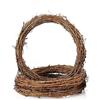 SKYPRO Ghirlanda in rattan naturale, 3 pezzi, 25 cm, ghirlanda di rami di vite, decorazione per feste fai da te, decorazioni, ghirlande artigianali e decorazioni per matrimoni