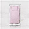 Tex family Completo Lenzuolo Pedro per Lettino Bambino in Tinta Unita Puro Cotone - Rosa