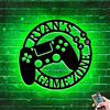 TATLETATLE Personalizzato Gamer Metal Sign Wall Art Lamp Gioco LED Neon Sign Night Lights Nome personalizzato Home Decor Gamer Sign per Teen Boys Game Room Decor (Stile 12.5-9-10)