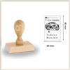 Trodat Ex Libris Timbro Personalizzabile | Ex Libris Timbro Personalizzato in Legno | MOTOCICLETTA | Template Grafici Pronti da Personalizzare | Idea Regalo per Appassionati di Lettura
