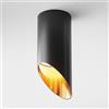 MAYTONI DECORATIVE LIGHTING Lampada da soffitto Lipari Nero con oro Alluminio IP 20 AC 110-220 12 W per cucina, sala, studio, camera da letto