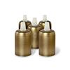AMARCORDS - Portalampada E27 vintage in metallo edison retro per lampada a sospensione. Stile industrial 5 pezzi finitura OTTONE