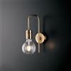 Bonetti Illumina Applique Vintage Design Moderno Industrial In Ottone Spazzolato 1 Luce Polish