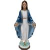 OVUNQUE PROTEGGIMI Statua Madonna Immacolata o Miracolosa cm 40, in polvere di marmo, per Interni ed Esterni, Statuetta della Madonnina Realizzata artigianalmente in Toscana.
