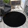 SANAT - Tappeto Rotondo in Polipropilene, 150 cm, Colore: Nero